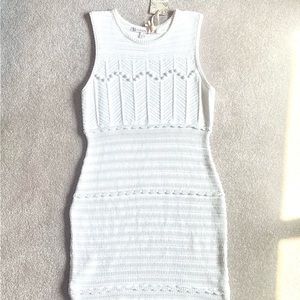 Chelsea $ Violet Crocheting Sleeveless Dress Junior Sz L